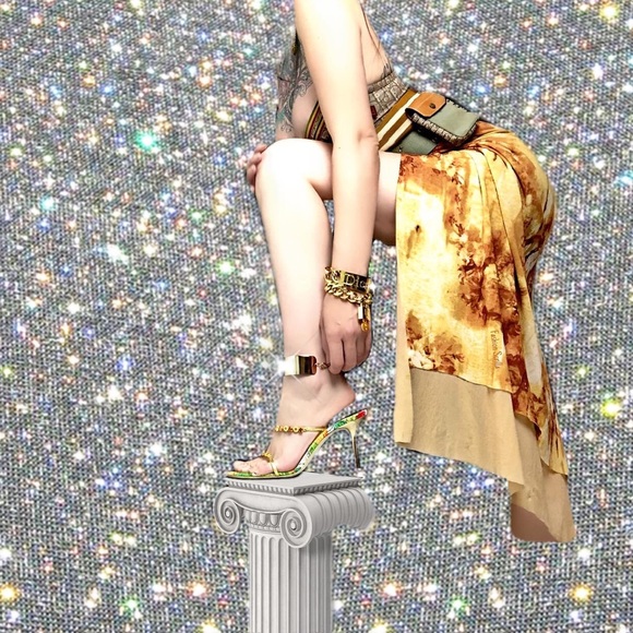 Dior John Galliano Vintage Runway Oversized Padlock Key Curb Link Chain Bracelet - Picture 7 of 15